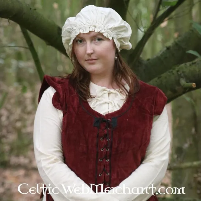 Leonardo Carbone Veste Médiévale Caelia Rouge 6 Leonardo Carbone Veste Médiévale Caelia Rouge – Image 6