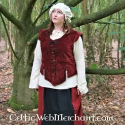 Leonardo Carbone Veste Médiévale Caelia Vert -Vetements Halloween Boutique veste medievale caelia vert 3