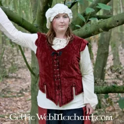 Leonardo Carbone Veste Médiévale Caelia Vert -Vetements Halloween Boutique veste medievale caelia vert 4