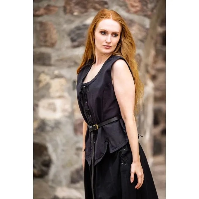 Leonardo Carbone Veste Médiévale Christine Noir 1 Leonardo Carbone Veste Médiévale Christine Noir
